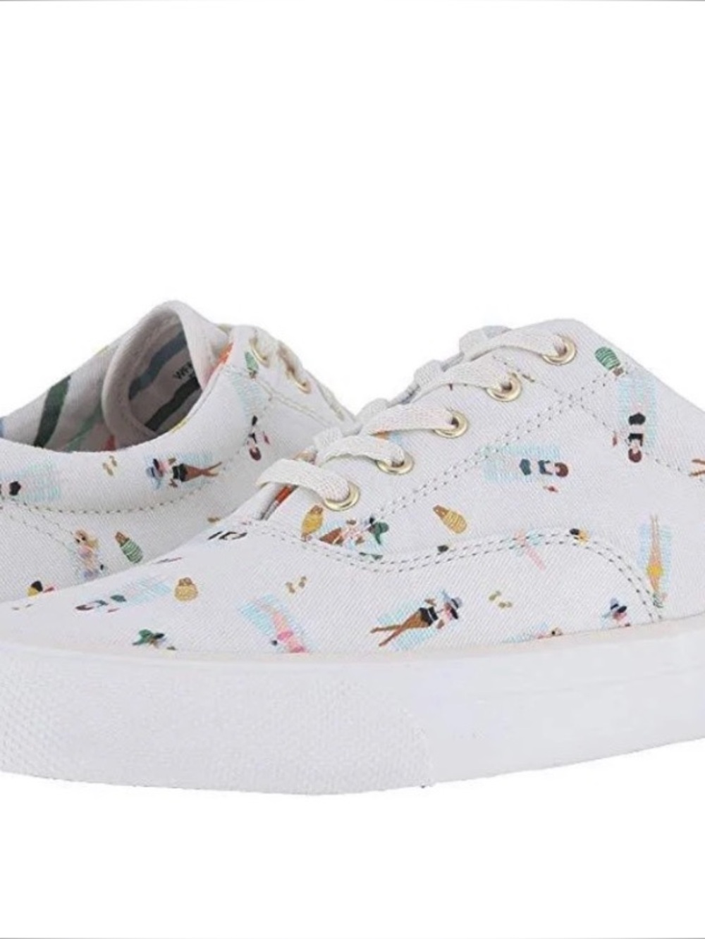 The Keds x Rifle Paper Co. floral print on a canvas lace-up closure. 8.5
